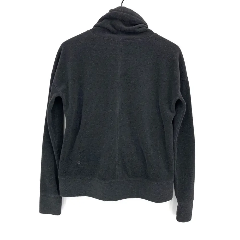 LULULEMON Go Forward Fleece Pullover Charcoal Grey 6